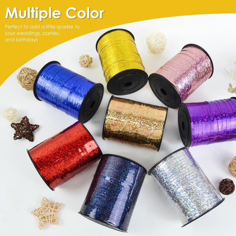 VISPAD Gold Curling Ribbon - 500 Yard Shiny Metallic Curly Gift Ribbon for Wrapping, Balloons & Floristry - Image 5